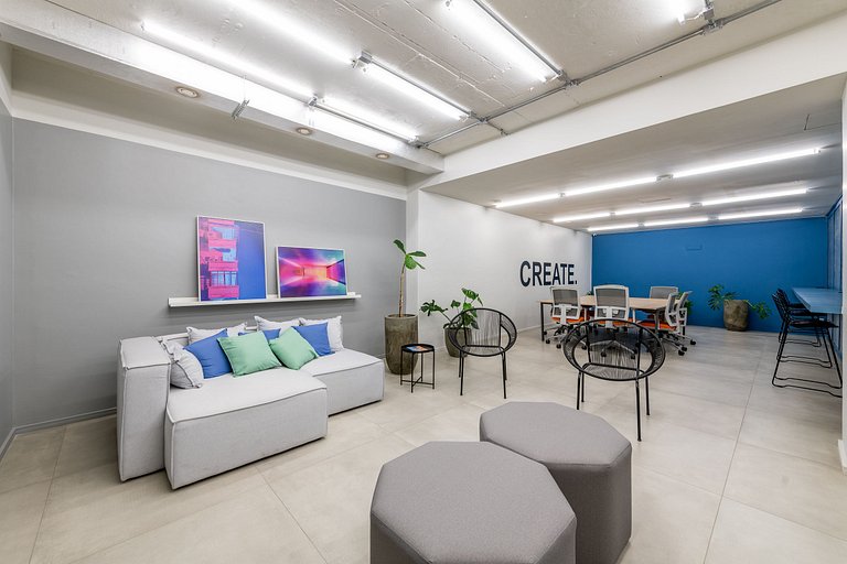 Loft Bergamota: rooftop+coworking - Centro