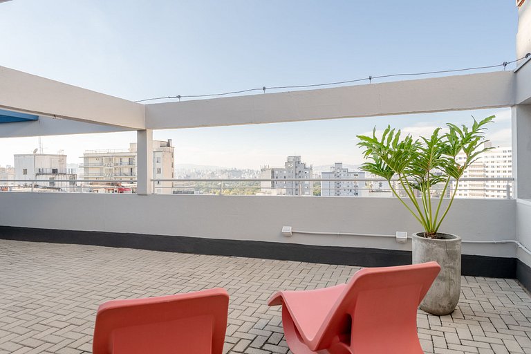 Loft Bergamota: rooftop+coworking - Centro