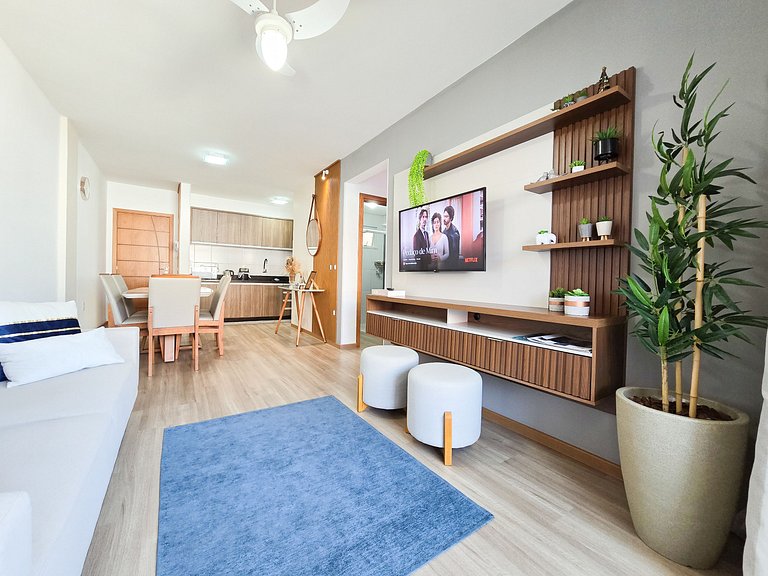 Aconchegante apartamento para 5 pessoas em Bombas