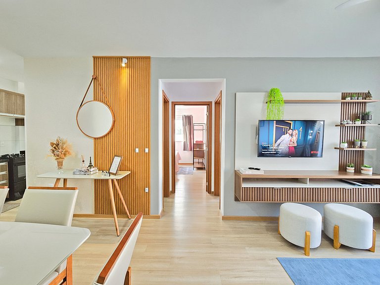 Aconchegante apartamento para 5 pessoas em Bombas