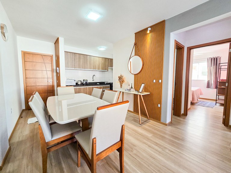 Aconchegante apartamento para 5 pessoas em Bombas