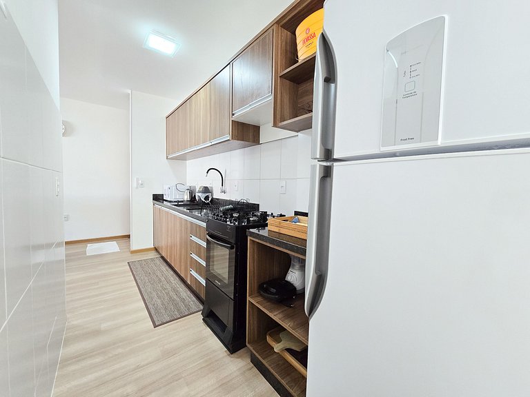 Aconchegante apartamento para 5 pessoas em Bombas