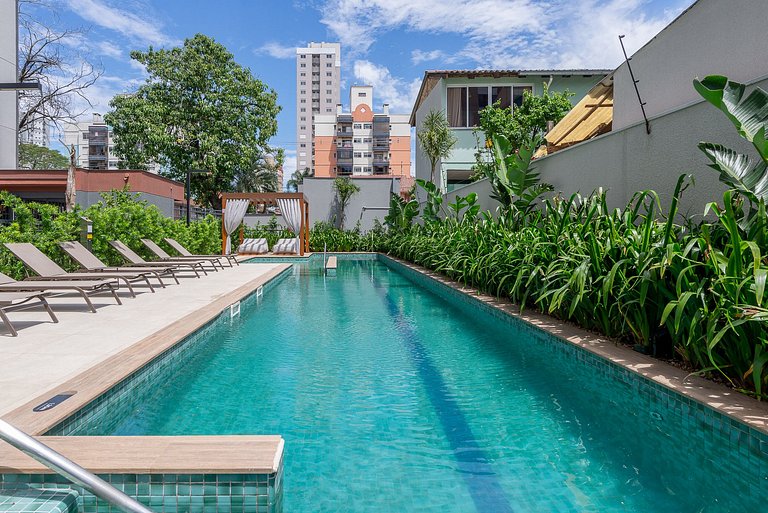 Studio Palms com vaga próximo à PUC