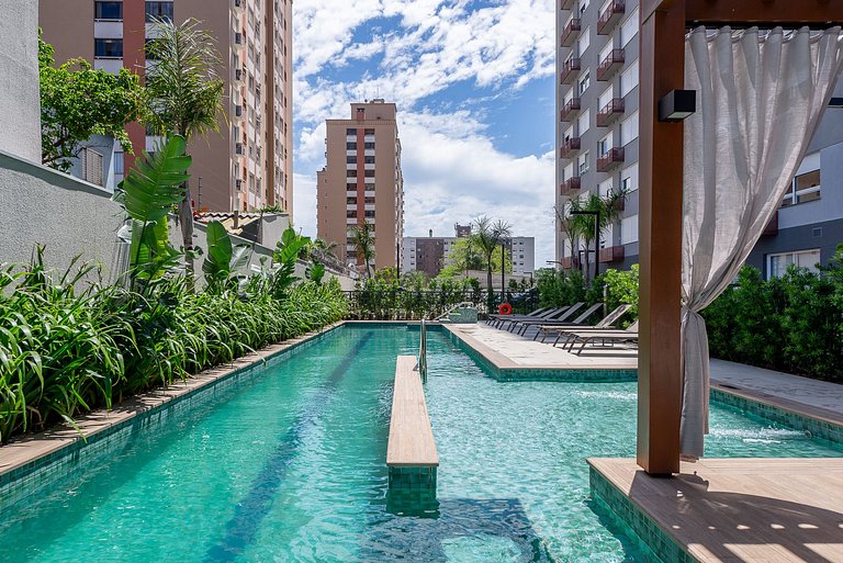 Studio Palms com vaga próximo à PUC