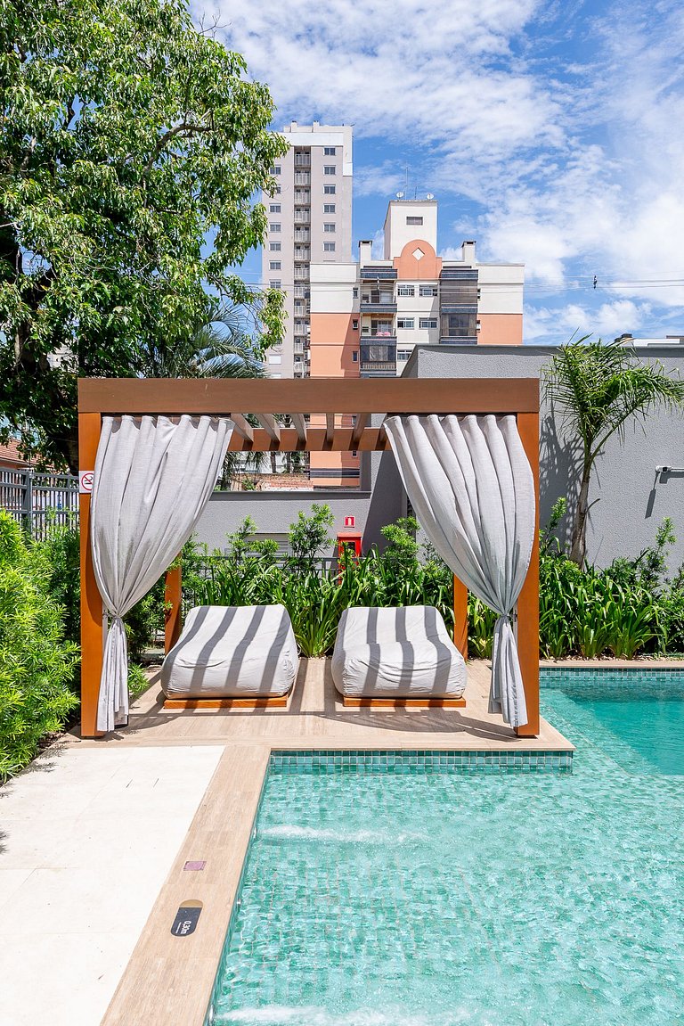 Studio Palms com vaga próximo à PUC