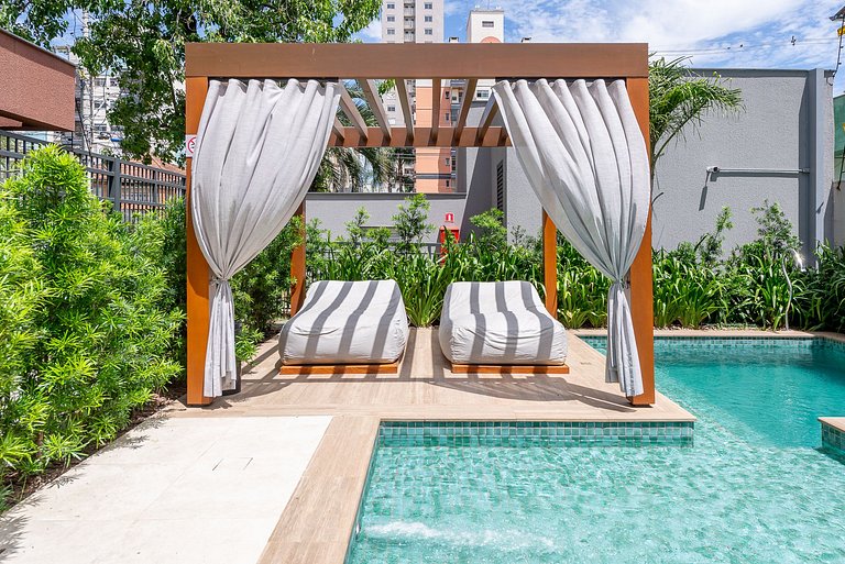 Studio Palms com vaga próximo à PUC