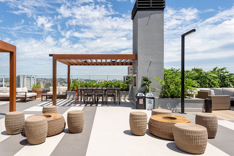 Studio Palms com vaga próximo à PUC
