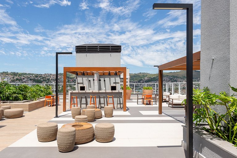 Studio Palms com vaga próximo à PUC