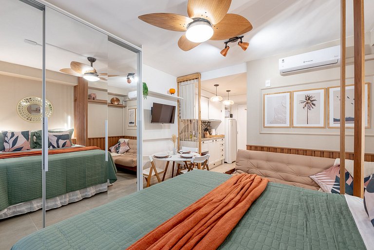 Studio Palms com vaga próximo à PUC