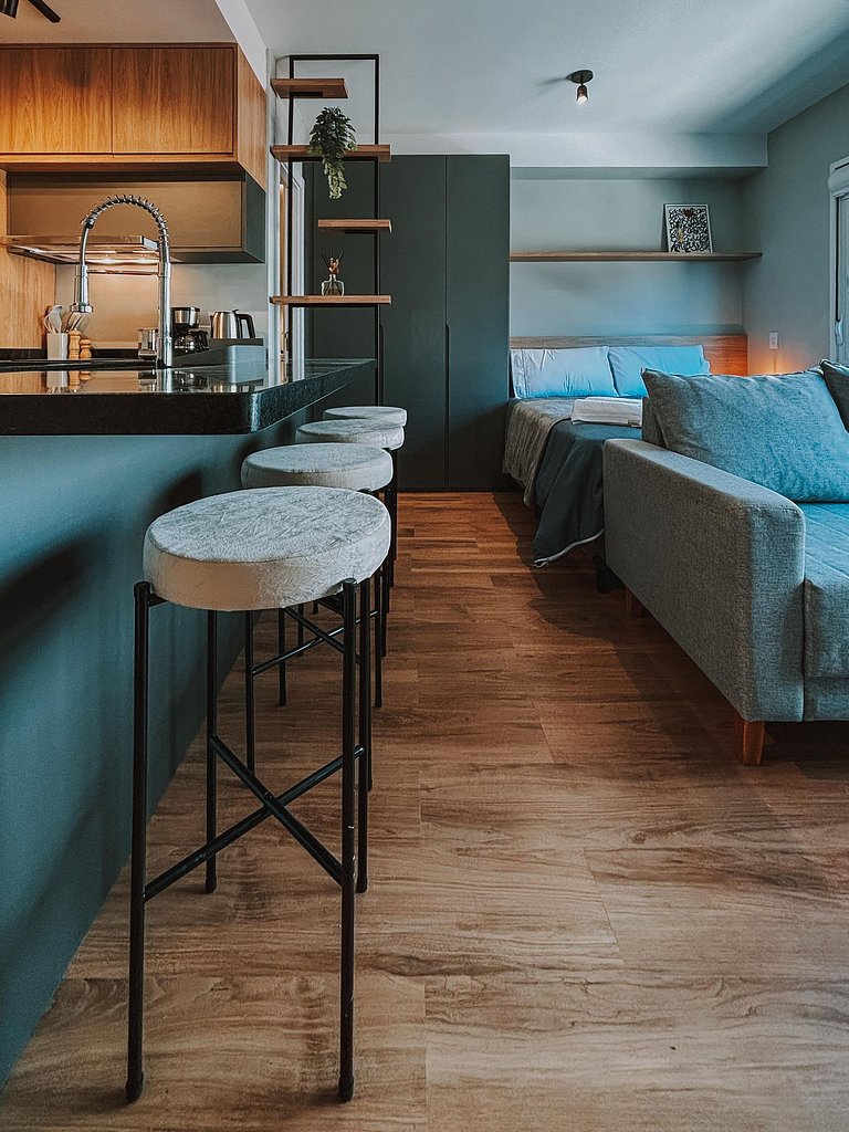 Studio: habitación +piscina +gimnasio - En Moinhos