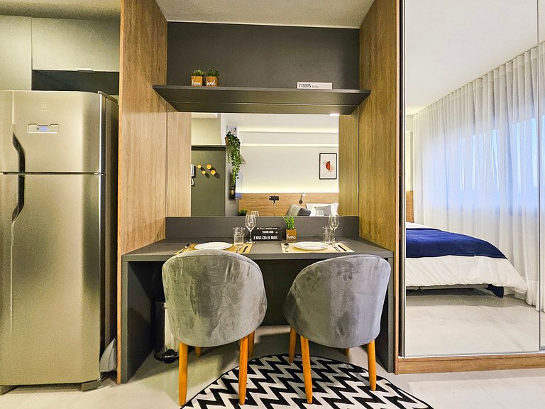 Studio NOMA no condomínio Skyline, prox. Parcão