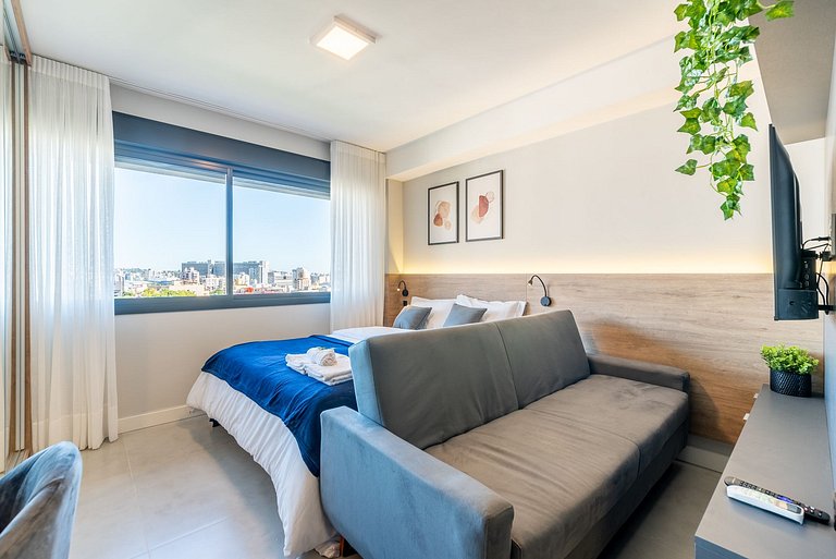Studio NOMA no condomínio Skyline, prox. Parcão