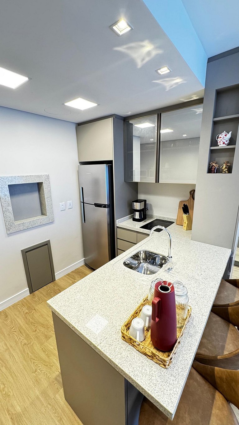 studio: private barbecue area + air conditioning + pool - Q.