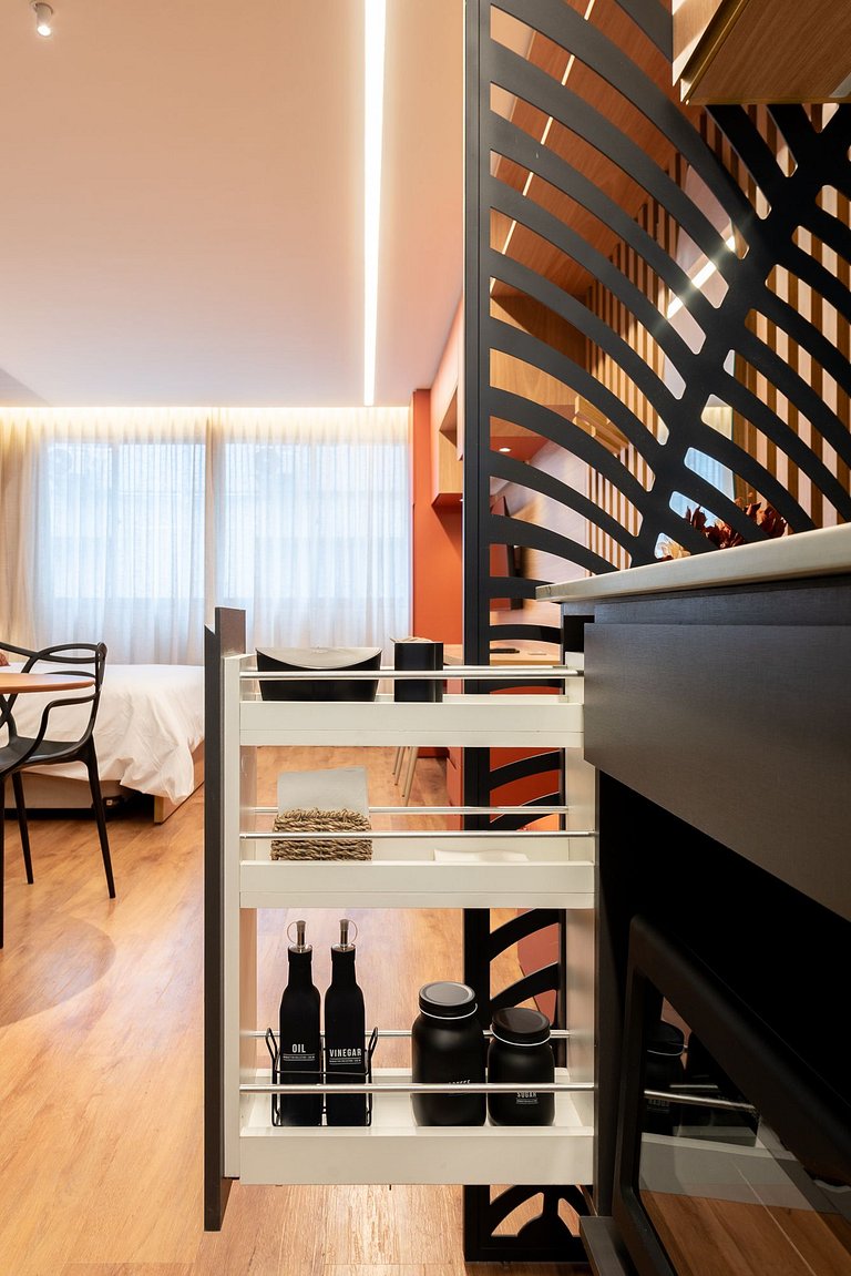 Downtown Studio com garagem no Centro Histórico