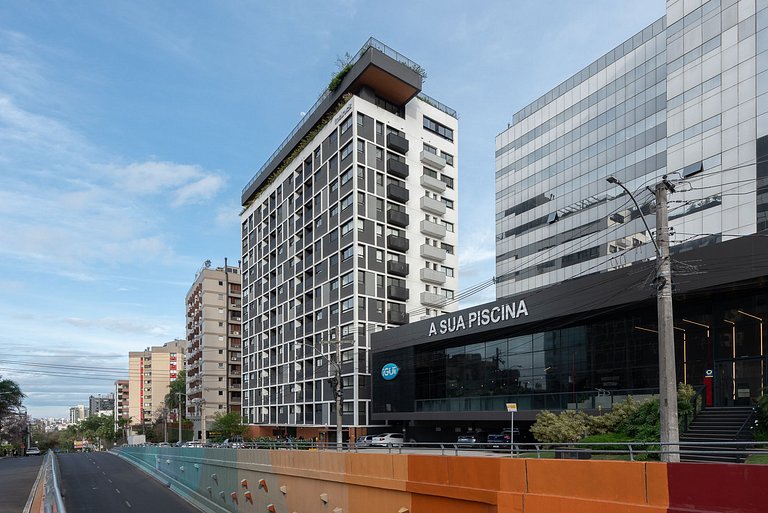 Apto com academia 24h e coliving - Av.Carlos Gomes