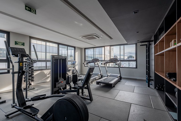 Apto with 24h gym and coliving - Av. Carlos Gomes