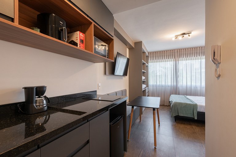 Loft Carcará Parking and Full Amenities