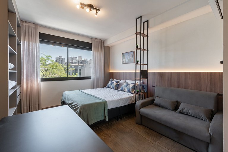 Loft Carcará Parking and Full Amenities