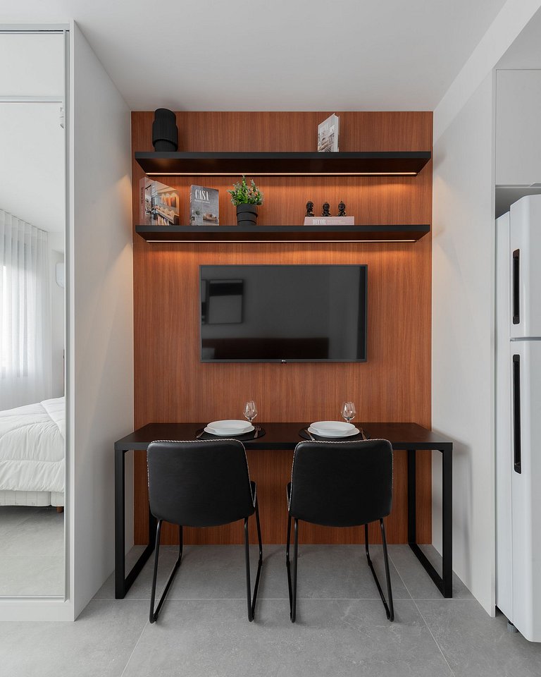 Denver Studio com Garagem e Lazer Completo