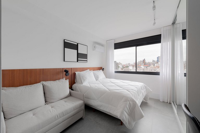 Denver Studio com Garagem e Lazer Completo