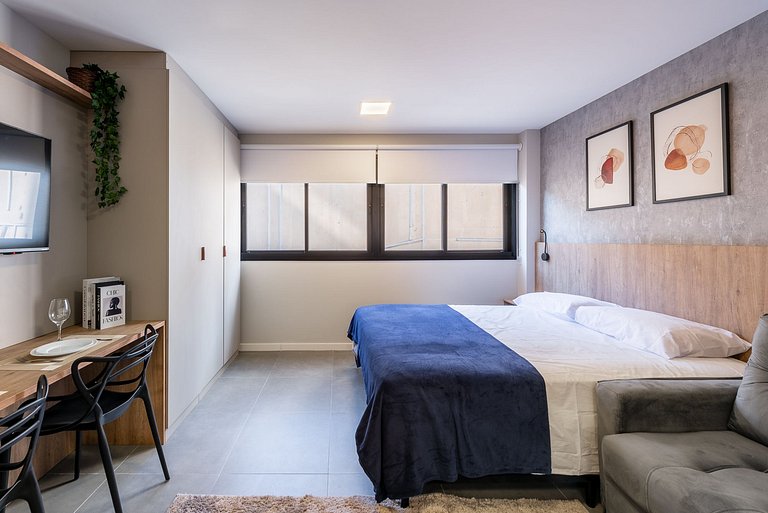 Studio Pecan na Carlos Gomes com infra