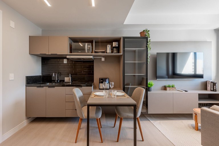 Apartamento Ágata na Carlos Gomes com infra