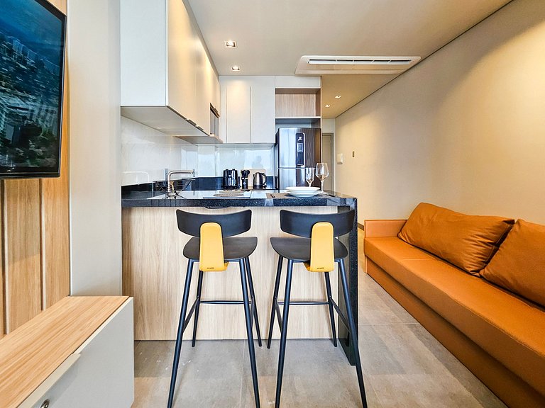 Studio Miami c/ garagem ao lado Planeta Atlântida