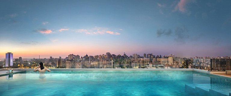 Studio Paris | Rooftop, pool and parking space