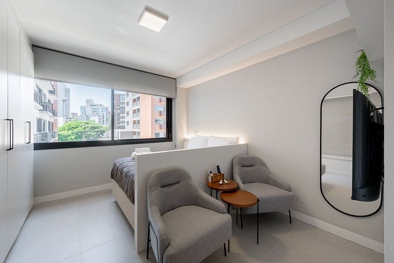 Aspen Studio com Garagem e Lazer Completo