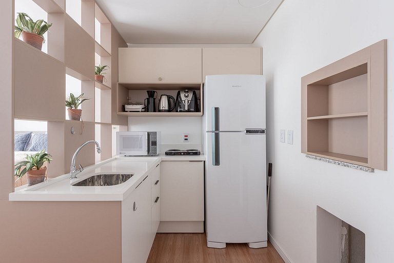 Studio con piscina+gym+estacionamiento en Moinhos