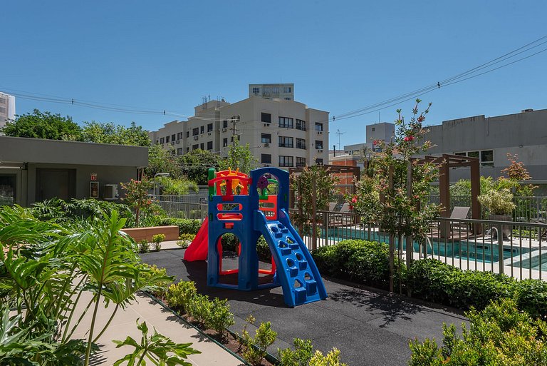 Studio con piscina+gym+estacionamiento en Moinhos
