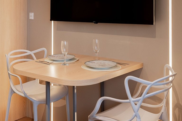 Estudio Nude con área de ocio completa