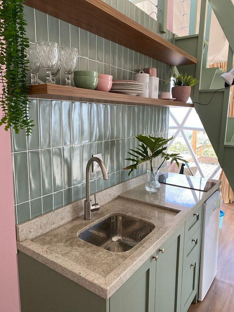 Domo con vista panorámica y bañera exclusiva