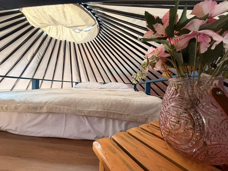 Dome with panoramic view and private bathtub