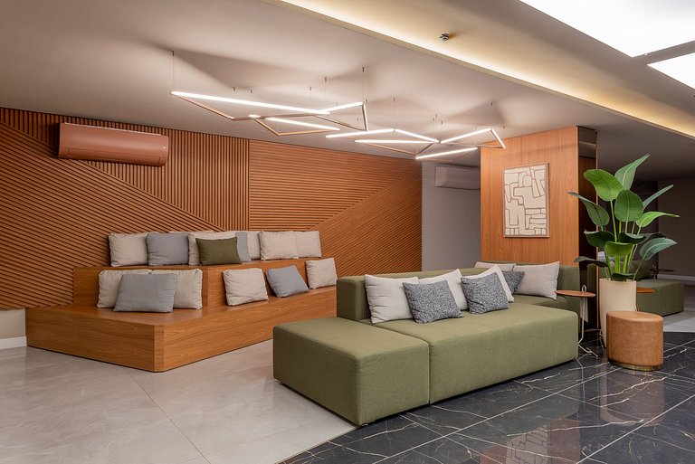 Studio com rooftop perto do consulado