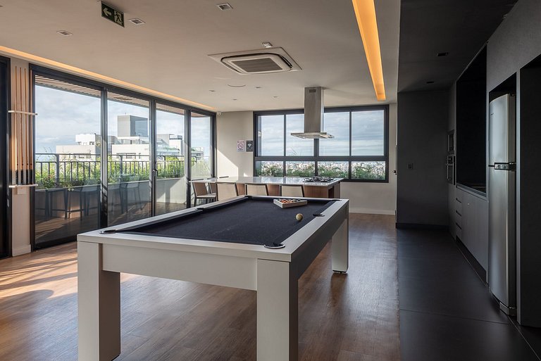 Apto with 24h gym and coliving - Av. Carlos Gomes