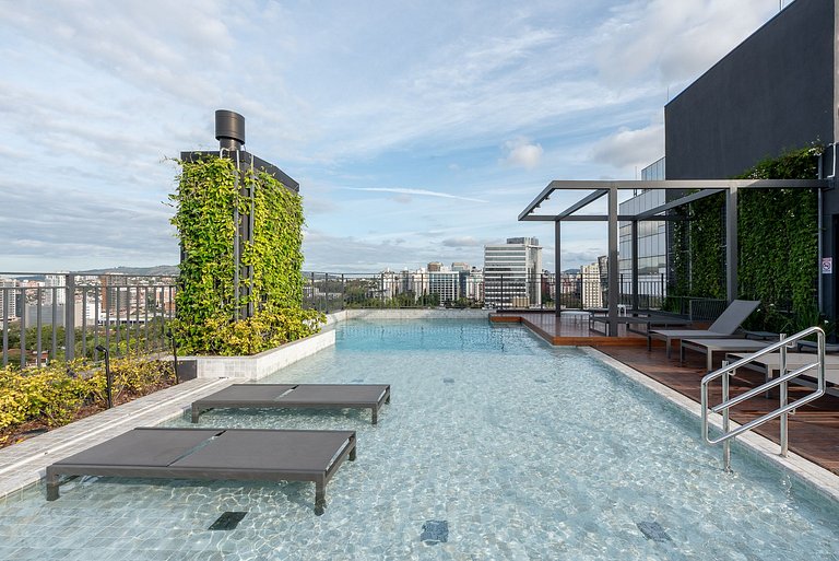 Apto with 24h gym and coliving - Av. Carlos Gomes