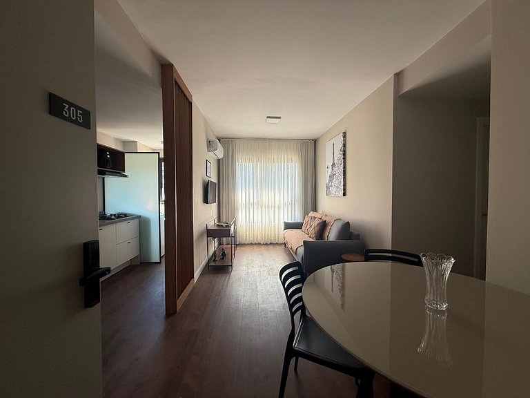 Duo | 2 camas casal + rooftop + coworking - GOCB