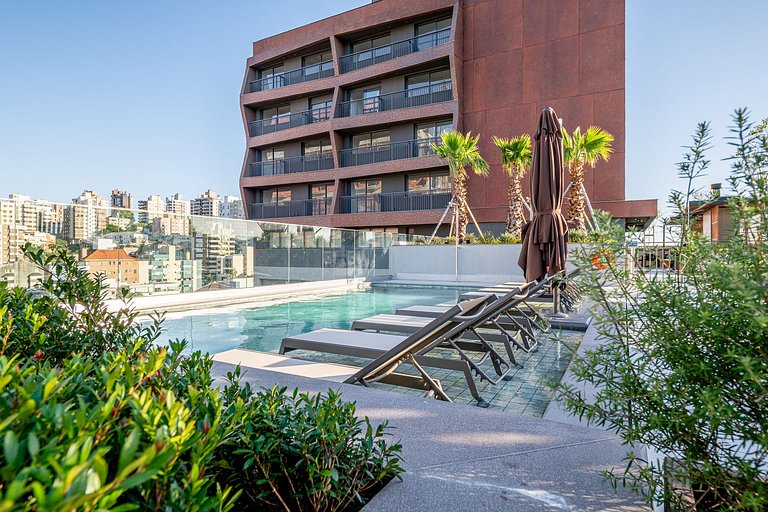 Studio: rooftop+pool+cowork - Sky Edge Moinhos