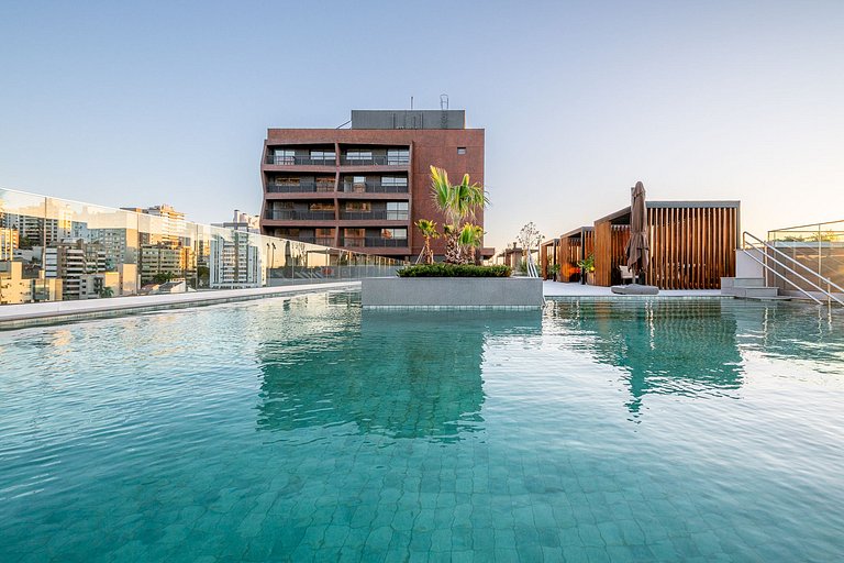 Studio: Rooftop+piscina+cowork - Sky Edge Moinhos