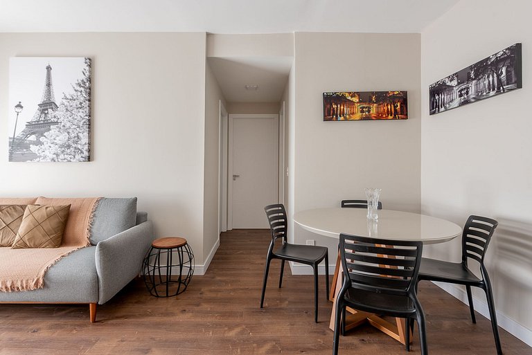 Duo | 2 camas casal + rooftop + coworking - GOCB