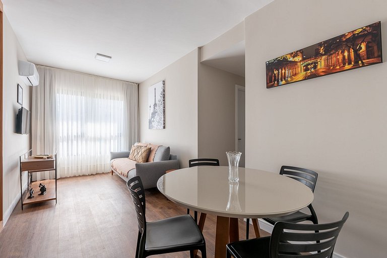 Duo | 2 camas casal + rooftop + coworking - GOCB