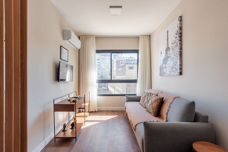 Duo | 2 camas casal + rooftop + coworking - GOCB