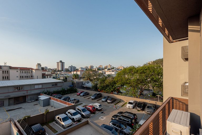 Estudio con terraza en la azotea cerca del consulado